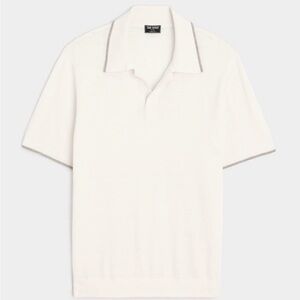 Todd Snyder silk cashmere Cream Polo